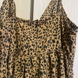 SHEIN Leopard Print Maxi Dress - Brown